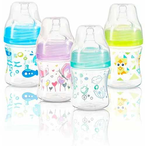BabyOno Baby Bottle steklenička za dojenčke proti kolikam 0m+ Mint 120 ml