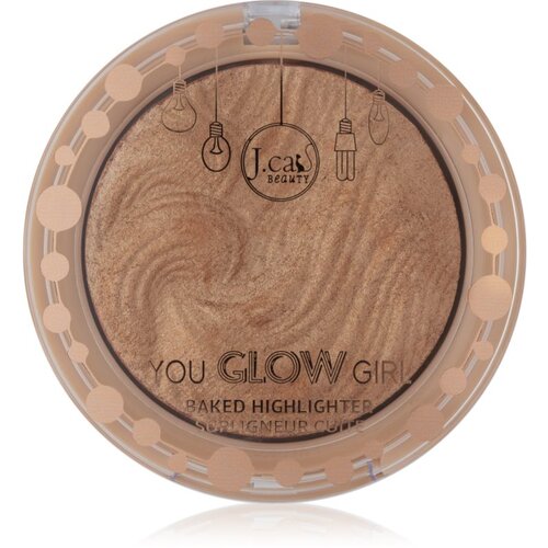 J.Cat Beauty You Glow Girl pečeni highlighter nijansa 102 Twilight 8.5 g Slike