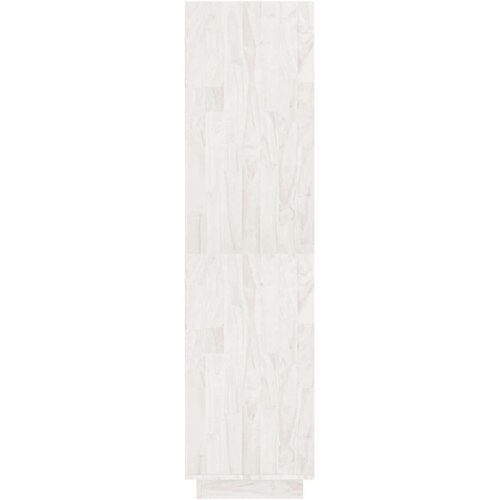 VidaXL knjižna omara za razdelitev prostora bela 80x35x135 cm borovina Slike