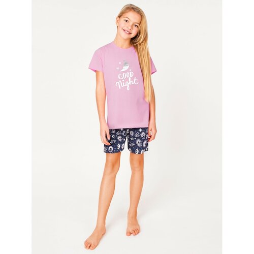 Yoclub Kids's Girls' Short Cotton Pyjamas PIA-0022G-A110 Cene