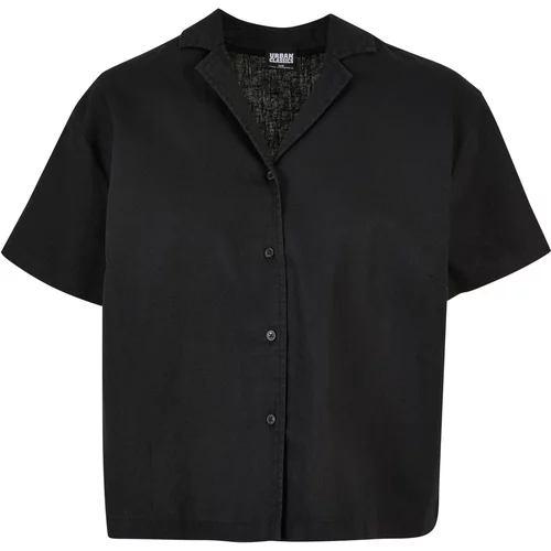 UC Ladies Ladies Linen Mixed Resort Shirt black