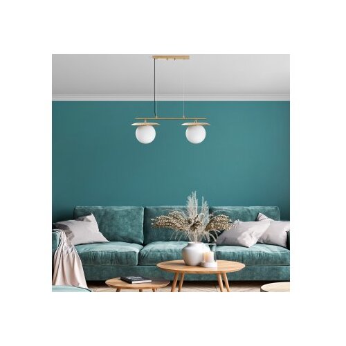 Opviq Luster Anemon-13814, 20cm, IP20, Bijelo-zlatna boja Slike
