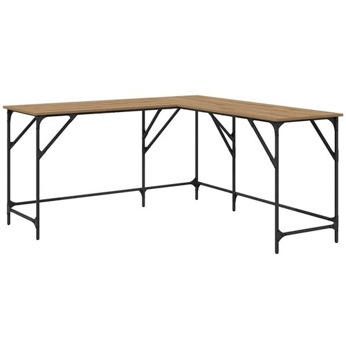 vidaXL Miza Umetni hrast 149 x 149 x 75 cm Konstruiran les, (5000107102) Cene