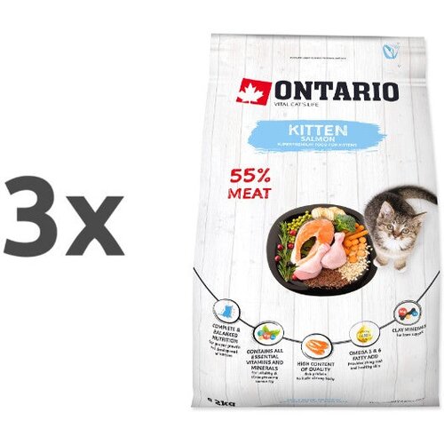 Ontario Kitten - losos 3 x 2 kg Cene