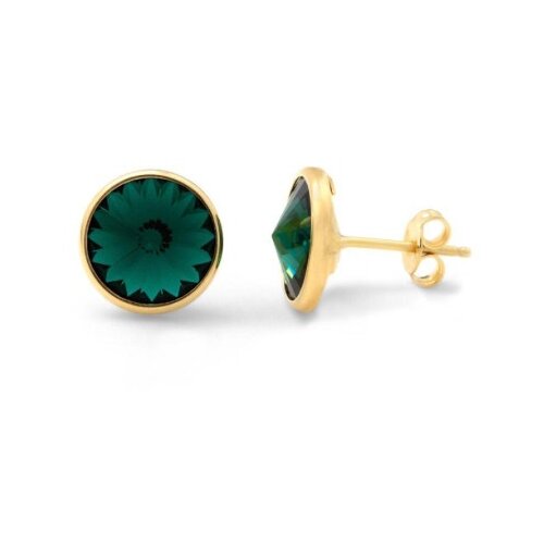 Victoria Cruz basic emerald gold mindju&amp;scaron;e sa swarovski kristalom ( a2791-20dt ) Slike