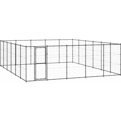 vidaXL vanjski kavez za pse čelični 36,3 m²