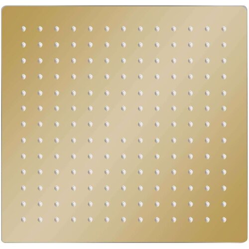  Glava za tu&amp;scaron; od nehrđajućeg čelika 25 x 25 cm četvrtasta zlatna Slike