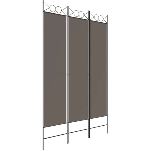  Paravan - Sobna pregrada s 3 panela antracit 120 x 220 cm od tkanine - Antracit 120 x 220 cm 1 3 Slike