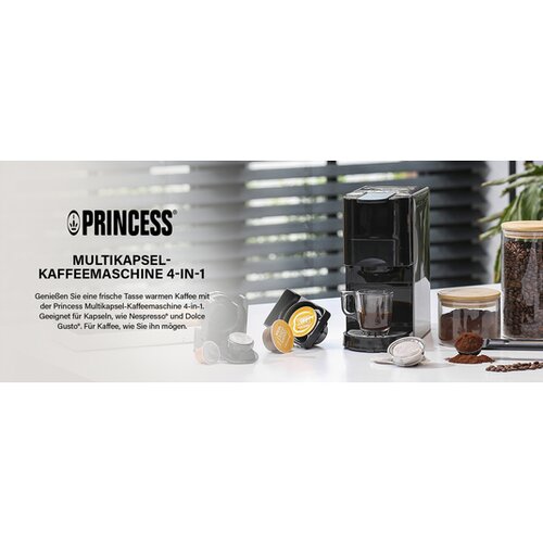 Princess 249450 ročni kavni aparat na kapsule 0,8 l Slike