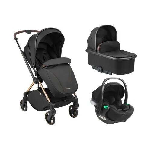 Kikka Boo Kolica Lanah 3in1 premium set sa autosedištem I-Trail I-size i tvrdom korpom Black ( KKB21147 PRSET ) Cene
