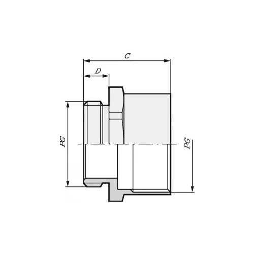  Kabelska uvodnica, produžetak PG42 PG42 polietilen naravne boje LappKabel SKINDICHT ZS-XL PG 42 10 kom