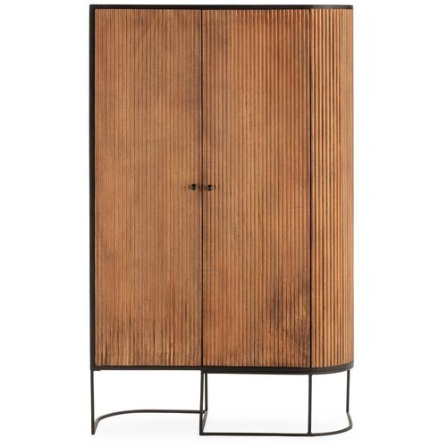 MOME Komoda iz masivnega manga v naravni barvi 100x165x40 cm Curve &amp;ndash; Slike