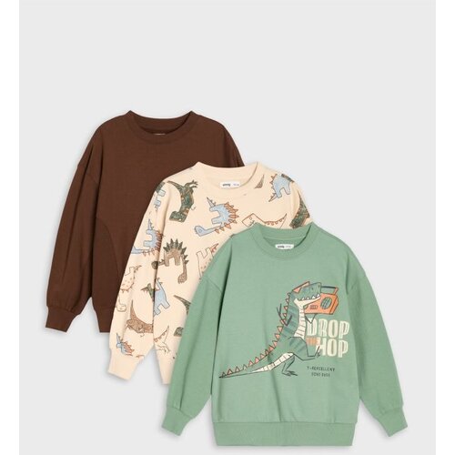 Sinsay Pamučne crewneck majice s motivom dinosaura Slike