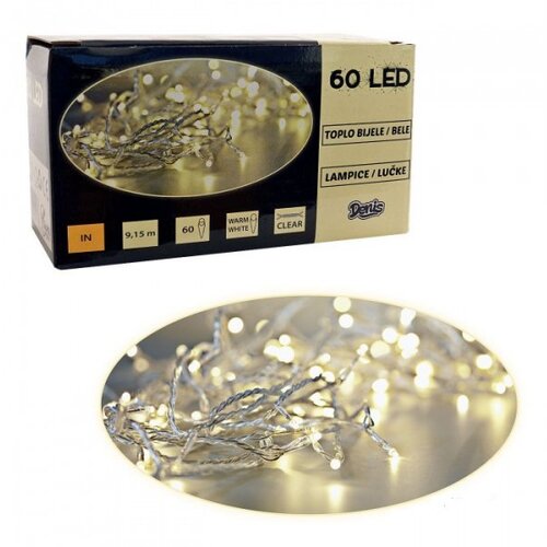 ED Lučke, 60 LED, bele,bat., (20824697) Cene