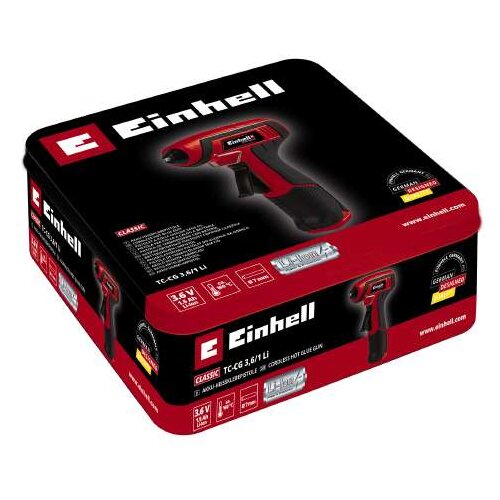 Einhell tc-cg 3,6/1 li pištolj za vruće ljepljenje na bateriju uklj. oprema 7 mm 3.6 v Cijene