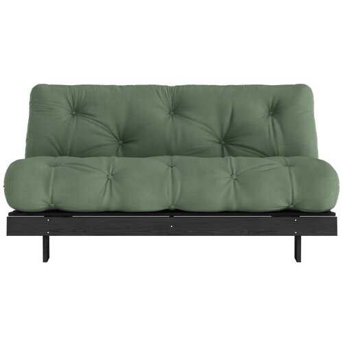 Karup Design Zelena raztegljiva sedežna garnitura 160 cm Roots Black Night – Cene