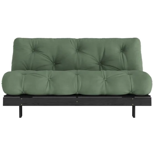 Karup Design Zelena sklopiva sofa 160 cm Roots Black Night –