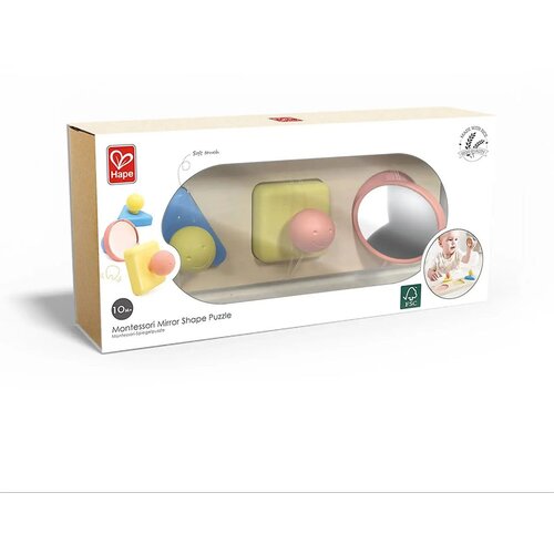 Hape otro&scaron;ka senzorična sestavljanka montessori oblike z ogledali Cene