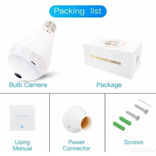  fiksna fisheye sijalica wifi ip kamera 1080p &ndash; V380 smart kamera Cene