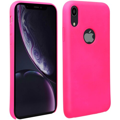 AVIZAR Poltrdi silikonski zašcitni etui z mehkim zakljuckom na dotik - Neon Pink str. Apple iPhone XR, (20600299) Cene