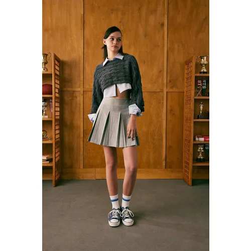 Defacto Cool Pleat Mini Skirt