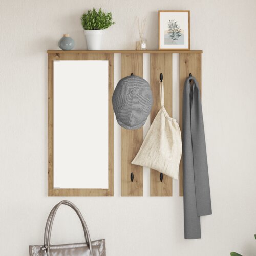 vidaXL Nadwyčajna obešalnik za plašče artisan hrast 84 x 10 x 80 cm Cene