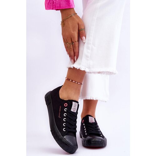 Kesi Classic Womens Sneakers Cross Jeans LL2R4051 Black Slike