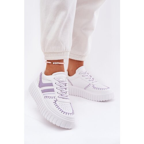 Boto Ladies Sneakers On Platform Purple Ofenale Cene