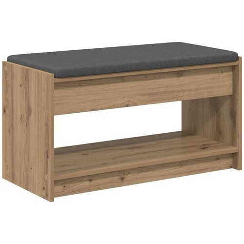  Klupa za hodnik s jastukom Zanatski Hrast 83 x 38 x 45 cm Slike