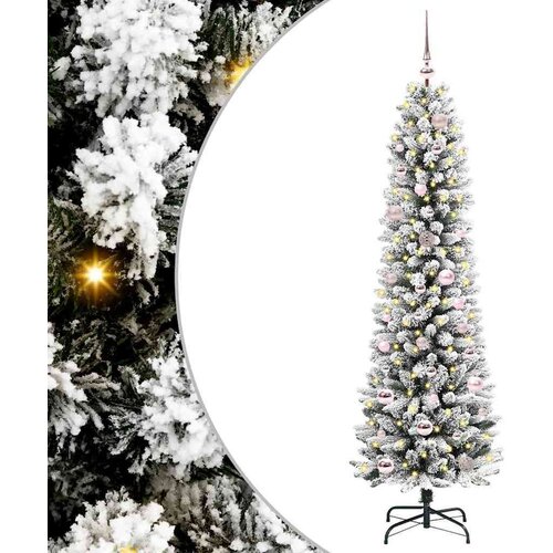 vidaXL Umestno božično drevo med 150 LED Zelena in bela 150 cm Cene