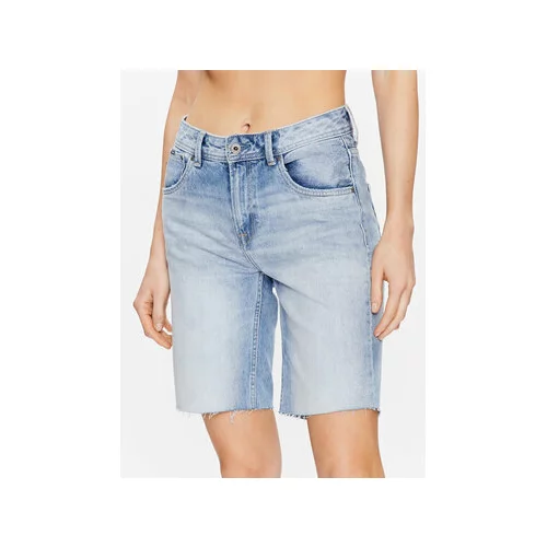 Pepe Jeans Jeans kratke hlače Violet Bermuda PL801006HQ8 Modra Relaxed Fit