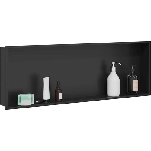  Ničica za tu&amp;scaron; Crna 90 x 30 x 9,5 cm Nehrđajući čelik Slike
