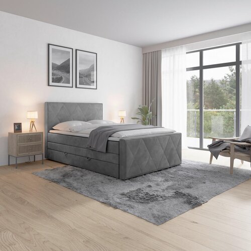 Livetastic BOXSPRING POSTELJA 140 cm x 200 cm , les, kovina, umetna masa, tekstil bež Cene