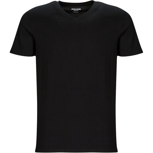 Jack & Jones Majice s kratkimi rokavi JJEORGANIC BASIC TEE SS V-NECK Črna Cene