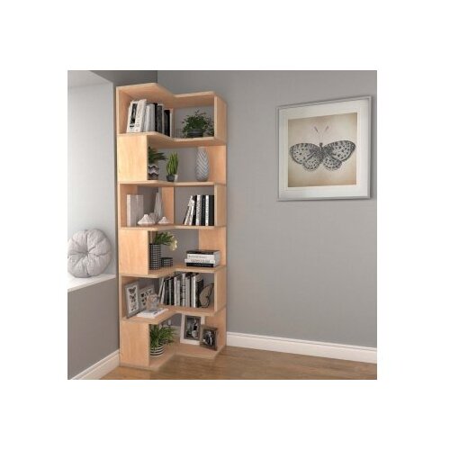 Hanah home Bookshelf CPT4805-19255x192x27 cm, Smeđa Cene