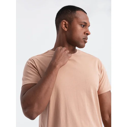 Ombre Classic BASIC men's cotton T-shirt - flesh-colored