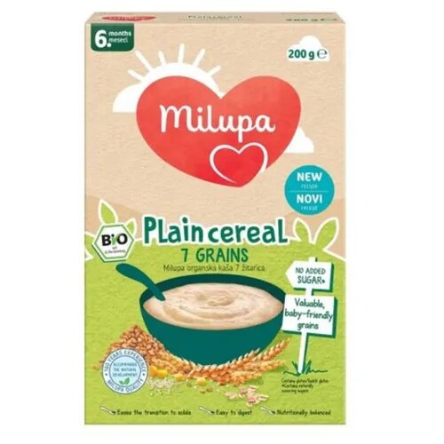 Milupa Bio 7 žitarica ka&amp;scaron;ica 6+ 200g Slike
