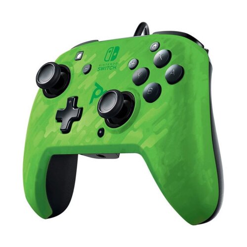 Pdp nintendo switch faceoff deluxe controller + audio camo red Cene