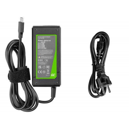 Green cell Polnilec za prenosnike HP / Toshiba / Acer / Asus / Lenovo / Dell, 45W / 20V / 2,25A / priključek USB-C Cene