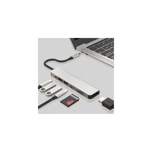 S Box SBOX adapter USB TYPEC-HDMI/USB3.0/SD+TF - 7u1 Cijene