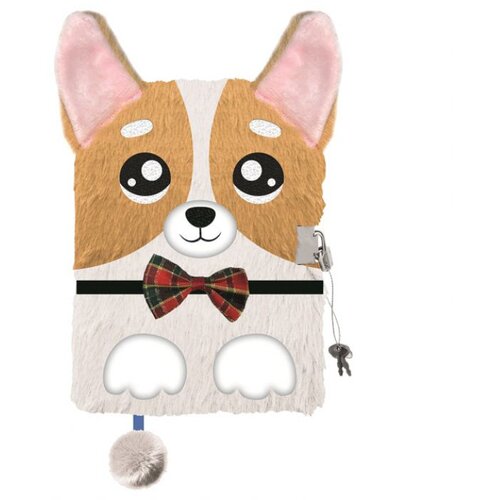  DNEVNIK S KLJUČEM A5 96L MY LITTLE FRIEND CORGI 6931 Cene