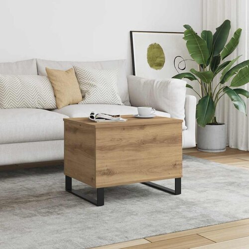 Stolić za kavu boja hrasta 60x44,5x45 cm konstruirano drvo Cijene