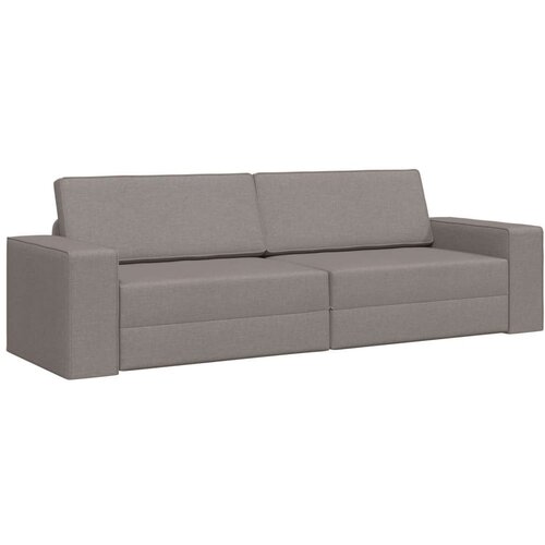vidaXL Talni kavč postelja 2 v 1 taupe 245x150x60.5 cm tkanina Cene