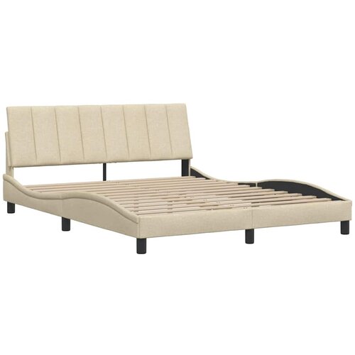  Okvir za krevet bez madraca Hanko krem 160x200 cm od tkanine Slike
