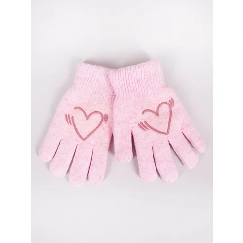 Yoclub Kids's Gloves RED-0200G-AA5A-003