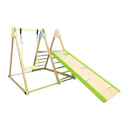 Kinder Home dječji drveni Pikler trokut 4 u 1 &ndash; ljuljačka, tobogan, penjalica i rampa Cijene