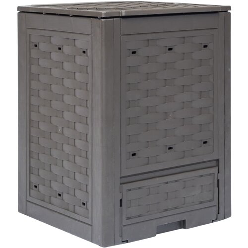 vidaXL Vrtni kompostnik 60x60x83 cm 300 L rjav Cene