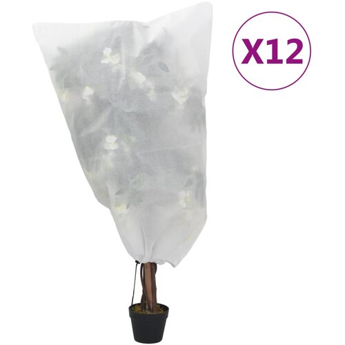  Navlake od flisa za biljke s vezicom 12 kom 70 g/m&sup2; 0,8 x 0,8 m Cijene