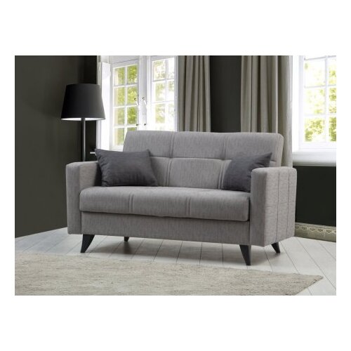 Atelier Del Sofa Dvosed na razvlačenje Polya, 151x86x75 cm, Svijetlosivi Slike