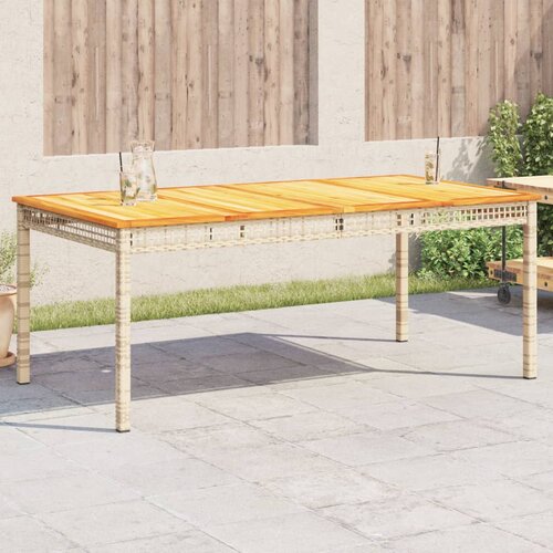 vidaXL Vrtni stol bež 180 x 90 x 75 cm od poliratana i drva bagrema Cijene